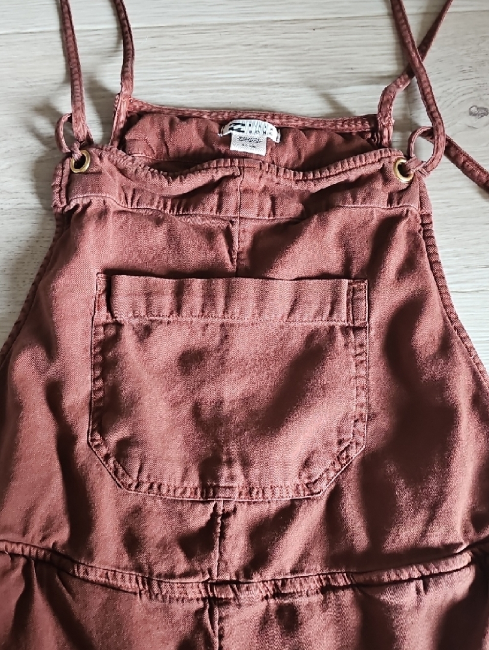 Billabong Rust Red Short Overalls - Picture 10 of 12
